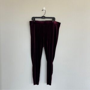 Torrid Pull On Velvet Burgundy Pants Size 3X